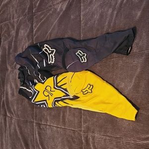Fox 180 riding pants Rockstar yellow and black size 10/26